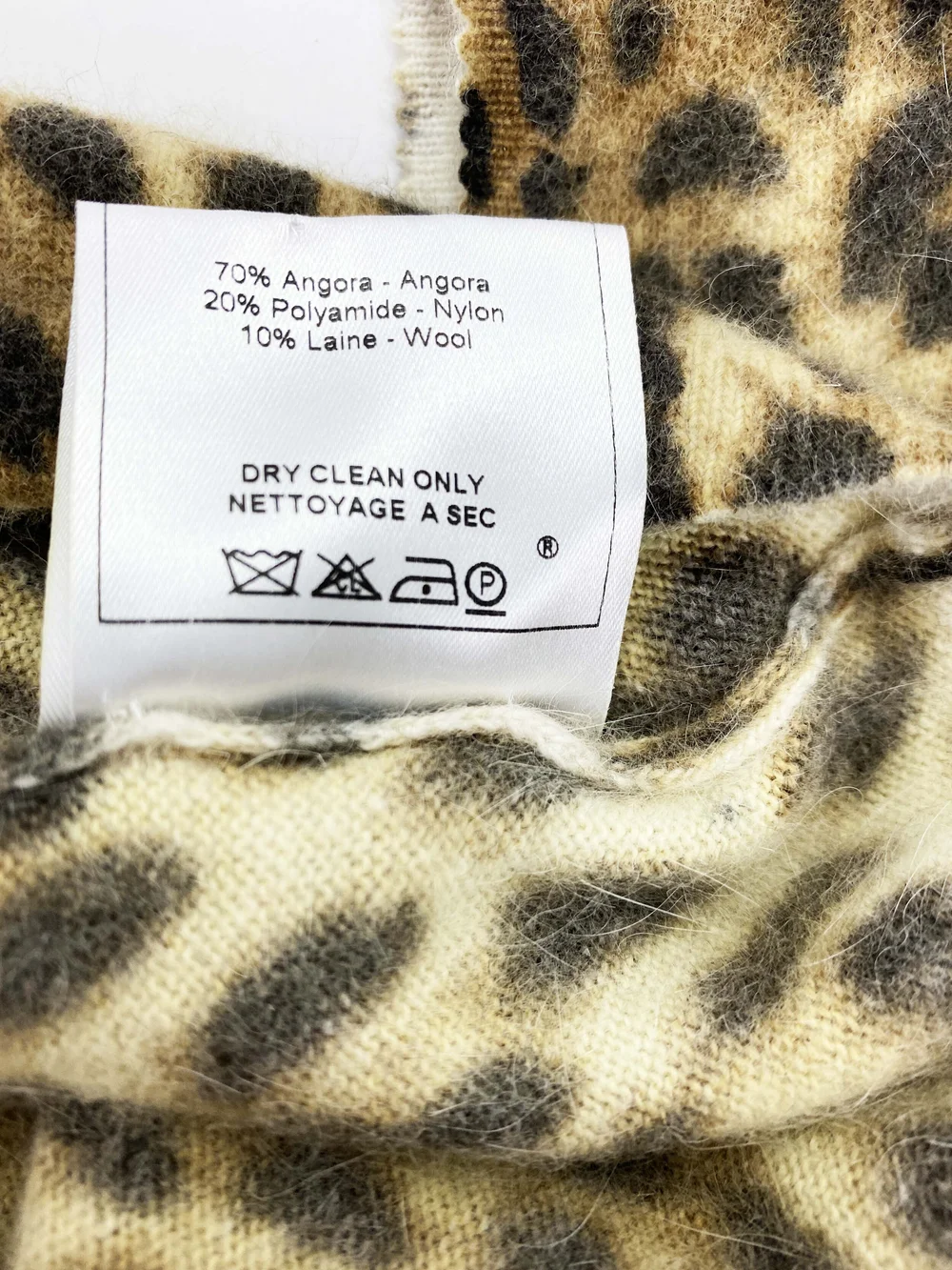 John Galliano F/W 2002 leopard print angora sweater — JAMES VELORIA